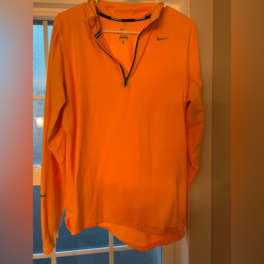 Nike Vibrant Orange Half-Zip Top